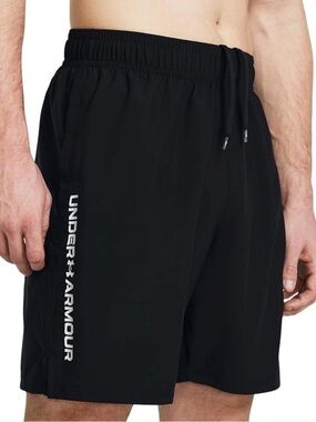 Under Armour Men's Moisture Wicking Woven Wordmark Shorts Size Large